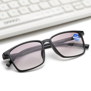 Plastic reading glasses 638双光 with Blue ray cut protection, bifocal, segment diopters from +1.00 to +4.00, RMC=62-64