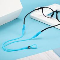 Silicone string eyeglasses holder 26 cm, hole Ø4 mm