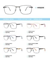 Металлическая оправа с дужками из пластика TR-90 с флексом MR0099