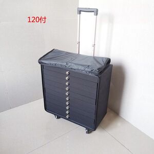 Mobile box (suitcase, trunk, organizer, display case) on wheels for frames and glasses for 120 slots JS-C221225