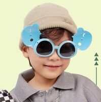 Детские силиконовые солнцезащитные поляризационные откидные очки с защитой UV400 T32030