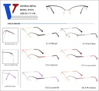 Оправа металлическая полуободковая с флексом D1016-DA
