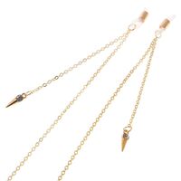 Metal non-slip chain, with rivet pendant, for glasses and masks GL111