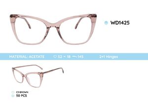 Plastic acetate eyeglasses frame for women WD1425