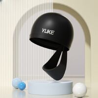 Silicone waterproof swimming cap for adults, with goggles, YM1800-YU