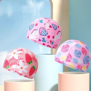 Шапочка для плавания тканевая водонепроницаемая детская 布帽-1-YU