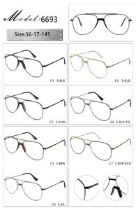 Оправа металлическая с мягким носоупором 6693-DA