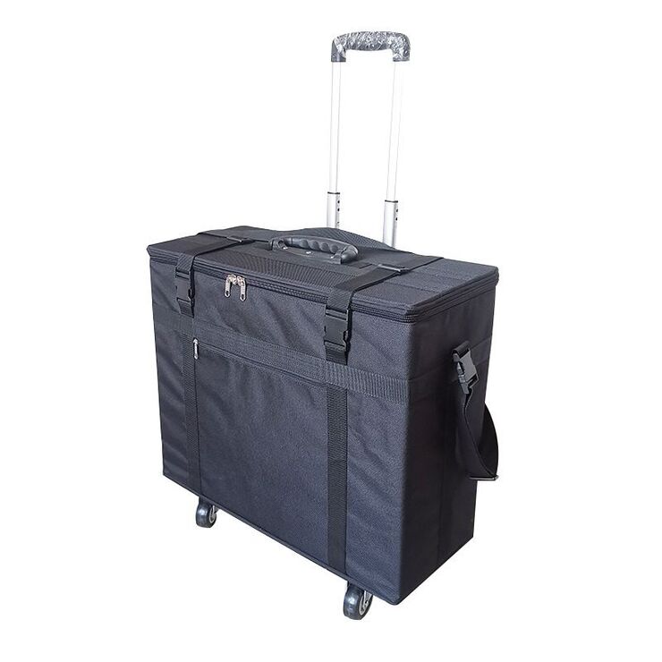 Mobile box (suitcase, trunk, organizer, display case) on wheels for frames and glasses for 120 slots JS-C221224