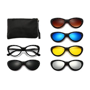 Оправа El Dorado с комплектом поляризационных солнцезащитных насадок (клипон) на магните 2350 (5 штук)