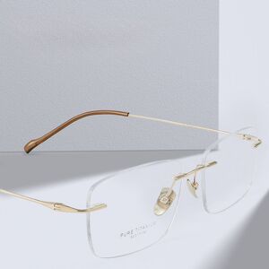 Titanium extralight rimless frames MAMO PT08205