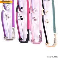 Очки женские металлические с флексами Vizzini V7024 BLOCK BLUE LIGHT диоптрии до -8,00