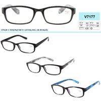 Ready-made plastic frame anti-glare glasses with spring hinges Vizzini V7177, diopters from +0.75 to +4.00 (step 0.25)