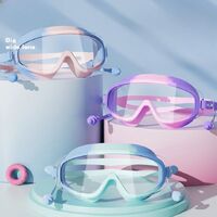 Swimming waterproof anti-fog goggles for kids, with earplugs, box and swimming cap, 6022-YU