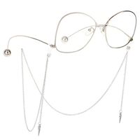 Metal non-slip chain, with rivet pendant, for glasses and masks GL111