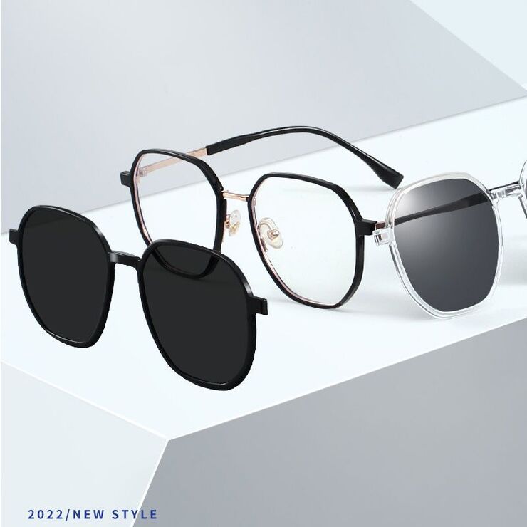 Оправа комбинированная с линзами Blue Ray Cut и поляризационными линзами MAMO TP1009