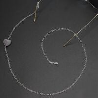 Metal non-slip chain, with heart, for glasses and masks GL269