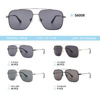 Metal frames polarized sunglasses S6008
