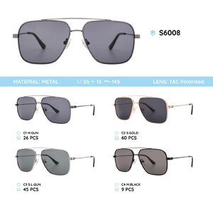 Metal frames polarized sunglasses S6008