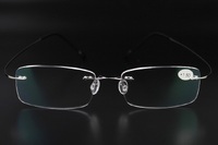 Elastic rimless metal silhouette eyeglasses for reading YL-006