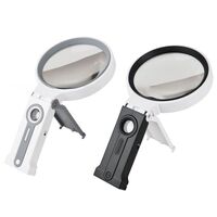 Складная лупа с универсальной подсветкой, увеличительное стекло с ручкой 7068A-XX, диаметр 90 мм, увеличение: 5Х, 25Х