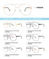 Металлическая оправа с дужками из пластика TR-90 MR0098