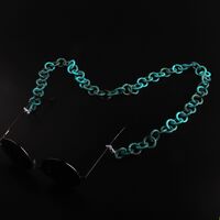 Acrylic non-slip matte chain, concave shape, for glasses and masks GB043