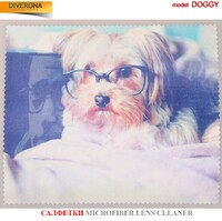 Салфетка для очков из материала микрофибра, плотный материал DOGGY-1
