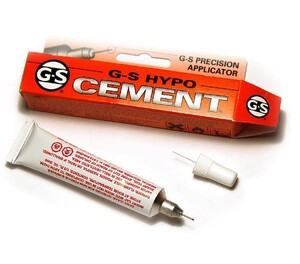 Клей прозрачный G-S HYPO Cement Contents для вклеивания камушек 管与粘接剂
