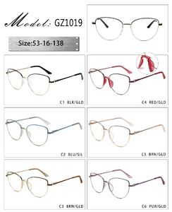 Metal frame with soft nose pad and spring hinges GZ1019-DA