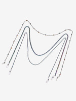 Цепочка для очков, комплект из трех штук, золотые, красные и синие GM030