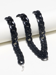 Модная ретро цепочка для очков черного цвета из акрила GB011(3)