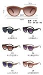 PC plastic sunglasses with plastic hinge 3195W
