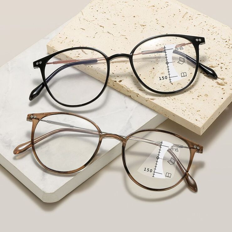 Plastic glasses for reading multi-focus, with Blue ray cut protection, diopters from 0.00 to +4.00, RMC=62-64, KY9945眼镜