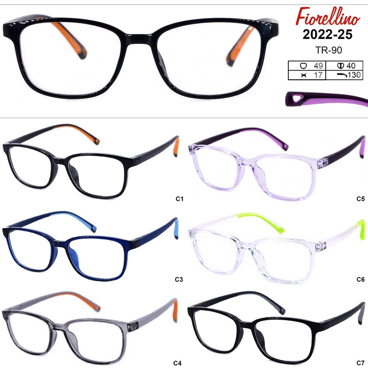 Eyeglasses frames for kids TR-90 plastic Fiorellino 2022-25