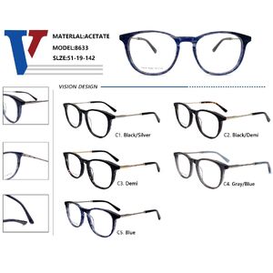 Оправа пластиковая из ацетата + металл с флексом 8633-DA