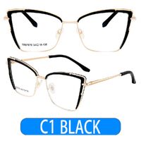 Combined frame (metal + TR90) or glasses with blue light protection, with spring hinges FA87070