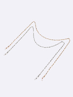 Набор из двух цепочек для очков со стразами и губами GM063