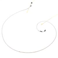 Silver-colored metal non-slip chain, for glasses and masks GS006