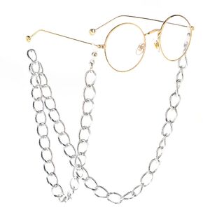 Silver-colored metal non-slip chain, thick, for glasses and masks GL206