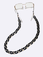 Non-slip metal hollow leaf glasses chain GL1219