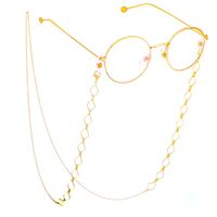 Металлическая нескользящая цепочка, ромбовидная, для очков и масок GL476