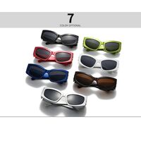 Plastic sunglasses in the shape of a 