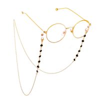 Metal non-slip chain, with glass beads, for glasses and masks GL615
