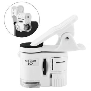 Portable microscope for phone mounting 9595W, magnification: 60X