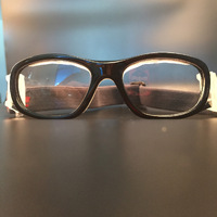 Черные очки с защитой от ветра и песка с двойными линзами 030A