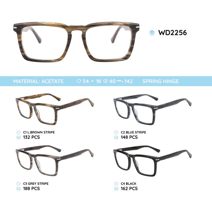 Plastic acetate eyeglasses frame WD2256