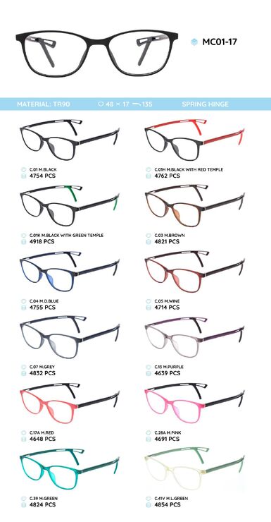 TR-90 plastic frames for glasses MC01-17