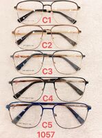 Metal frame for glasses with spring hinges Defile D1057
