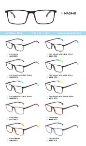 TR-90 plastic frames for glasses, with spring hinges MA09-01