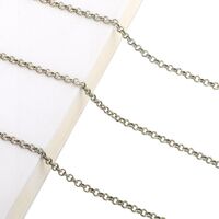 Bronze-colored metal non-slip chain, for glasses and masks GL381